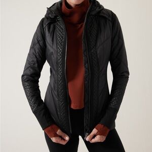 Athleta ROCK RIDGE PRIMALOFT jacket black XS